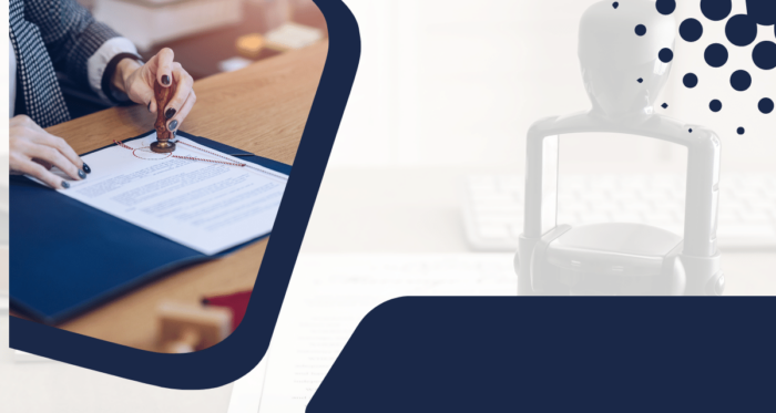 Blue Modern Notary Service Facebook Cover (1200 × 640 px)