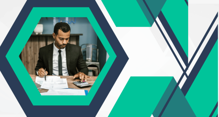 Teal and Blue Minimalist Business Accounting Presentation (1200 x 640 px)